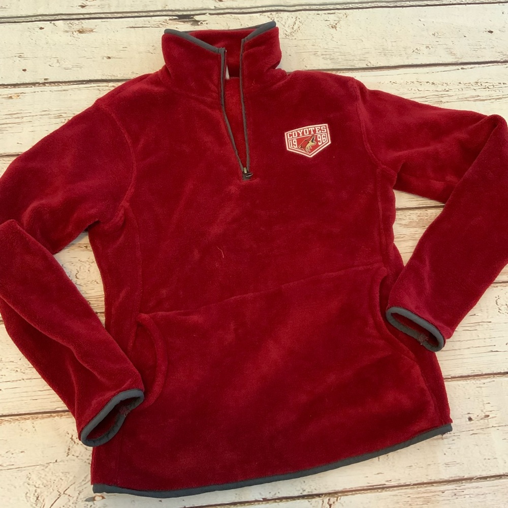 NHL Arizona Coyotes Fleece‎ Women’s Medium 1/4 Zip Pullover